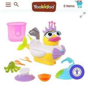 NWT Yookidoo Jet Duck Create a Mermaid w/ Accessories
